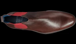 Hopper - Dark Walnut / Burgundy Elastic