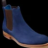 Hopper - Navy Suede / Brown Elastic