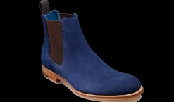 Hopper - Navy Suede / Brown Elastic