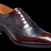 Rugby - Burgundy Hi-Shine / Black Deerskin