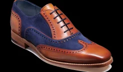 Spencer - Antique Rosewood / Navy Suede