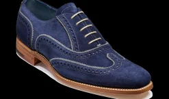 Spencer - Navy / Grey Suede