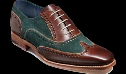 Spencer - Walnut Calf / Green Suede