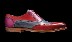 Valiant Multi - Red / Grey / Purple Hand Painted