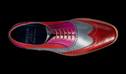 Valiant Multi - Red / Grey / Purple Hand Painted