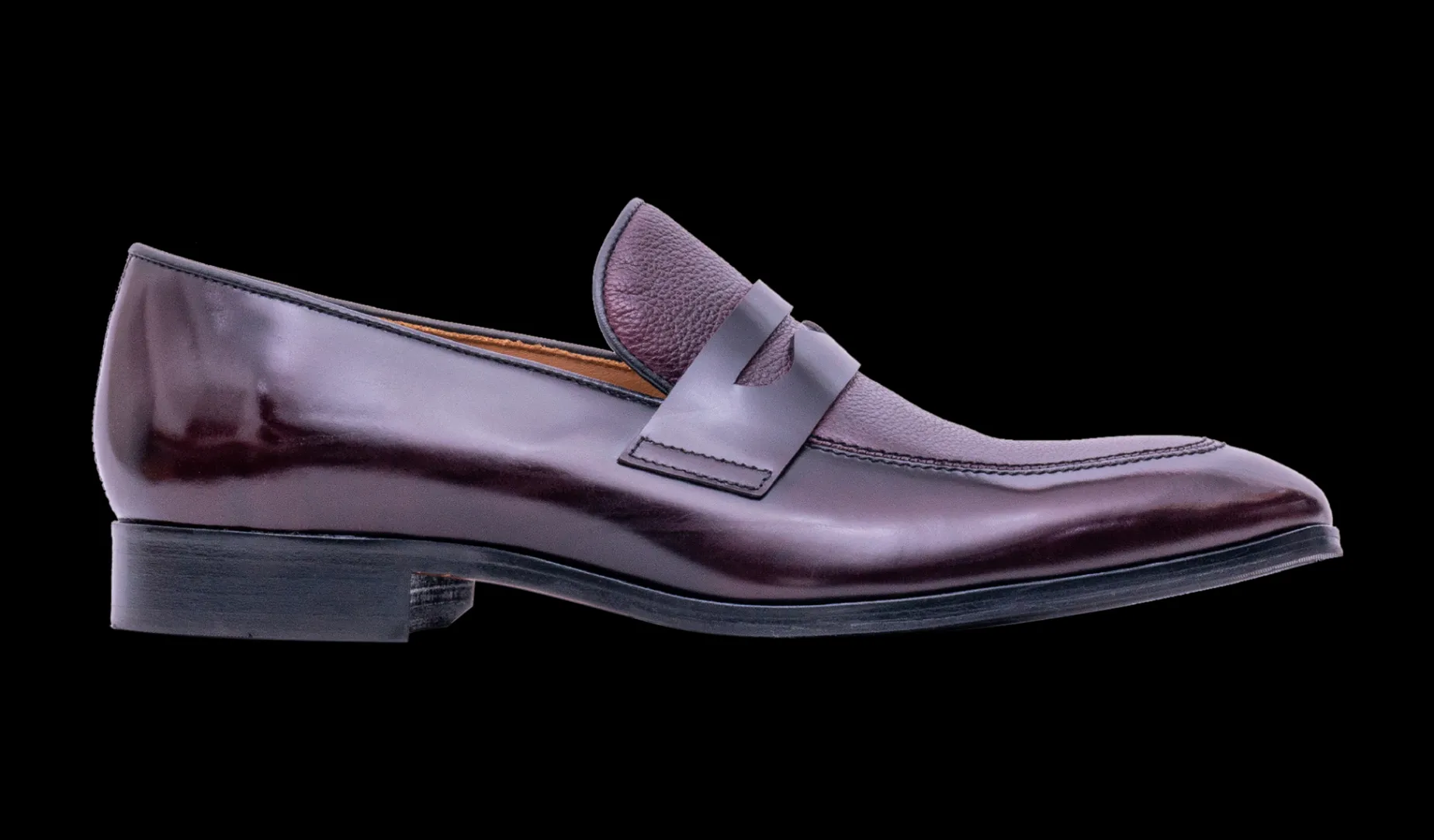 Camden - Burgundy Hi Shine/Grain